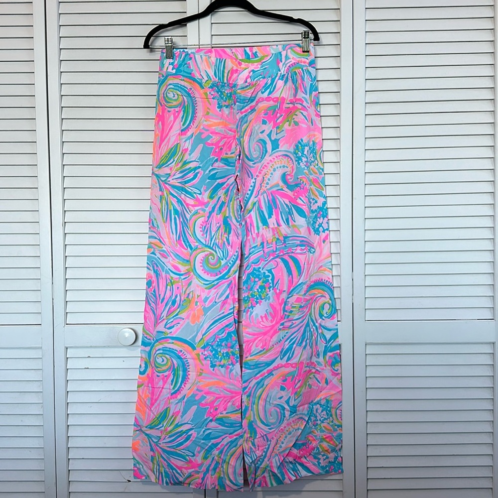 NWT Lily Pulitzer Bal Harbour mid rise Pala carnival coral S